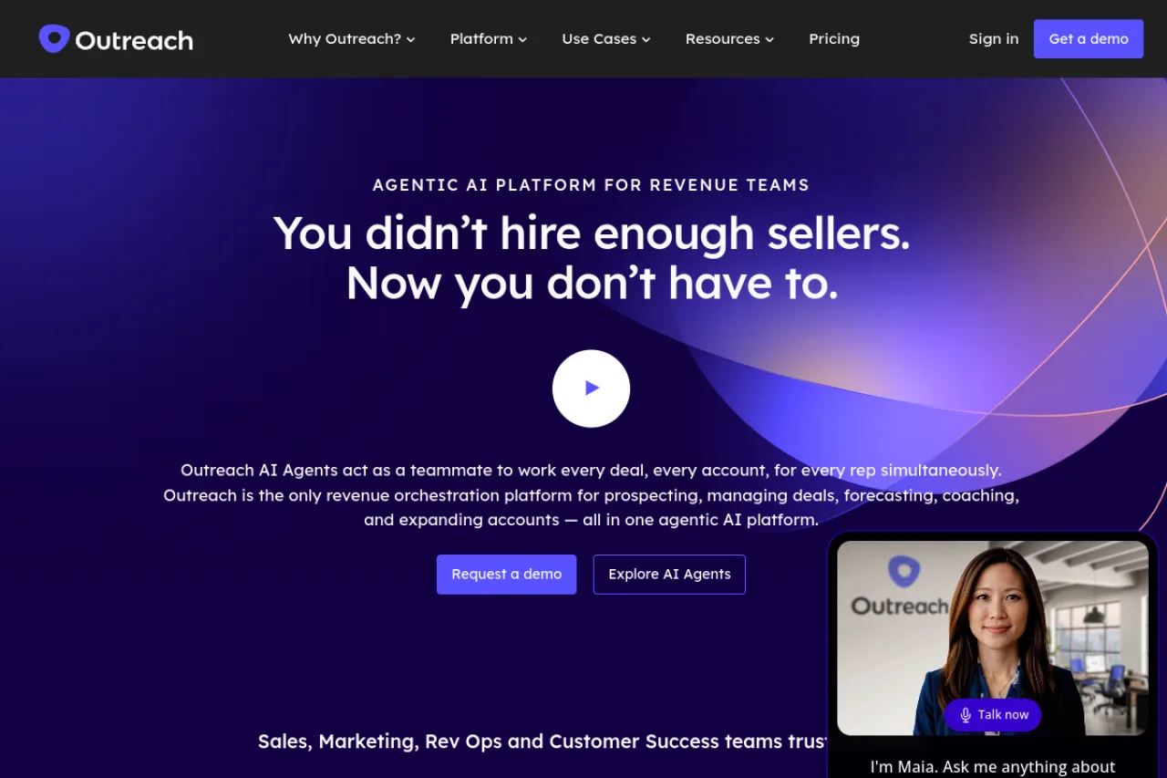 Outreach screenshot