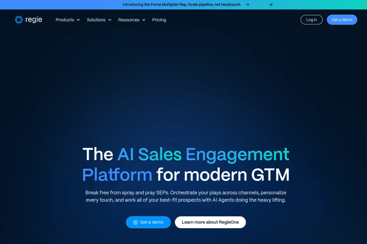 Regie.ai screenshot