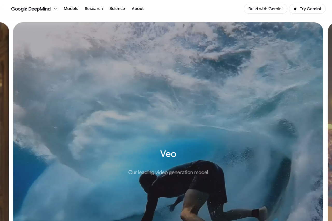 Google Veo screenshot