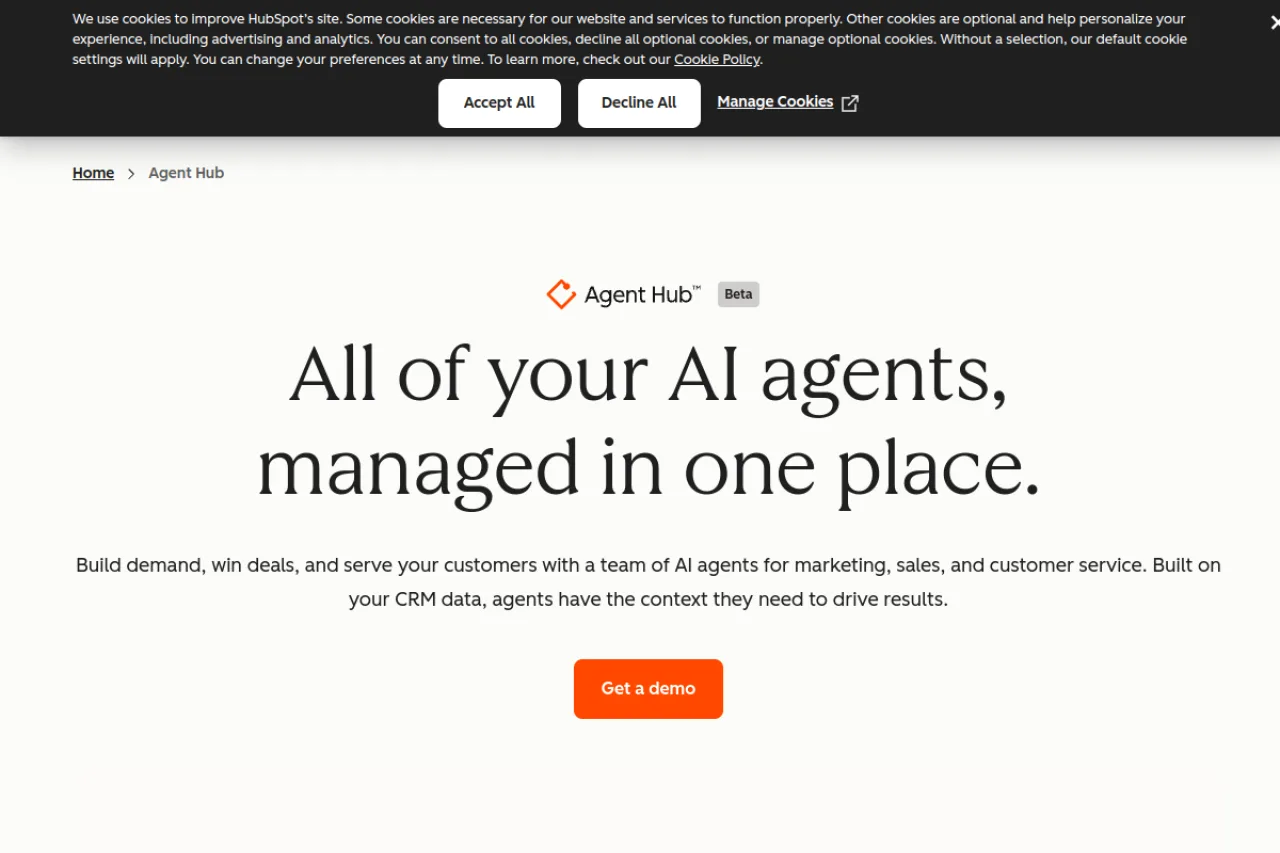 HubSpot AI screenshot