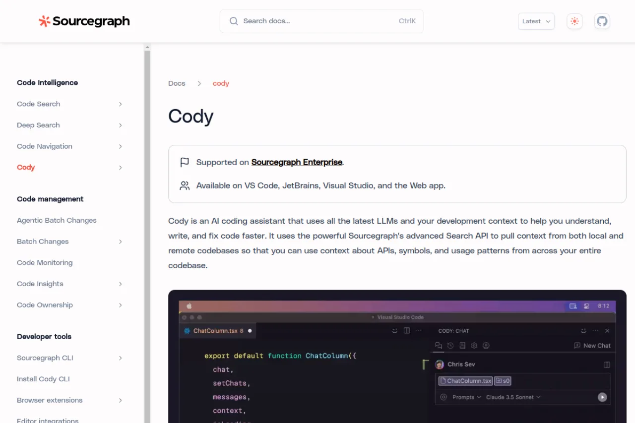 Cody screenshot