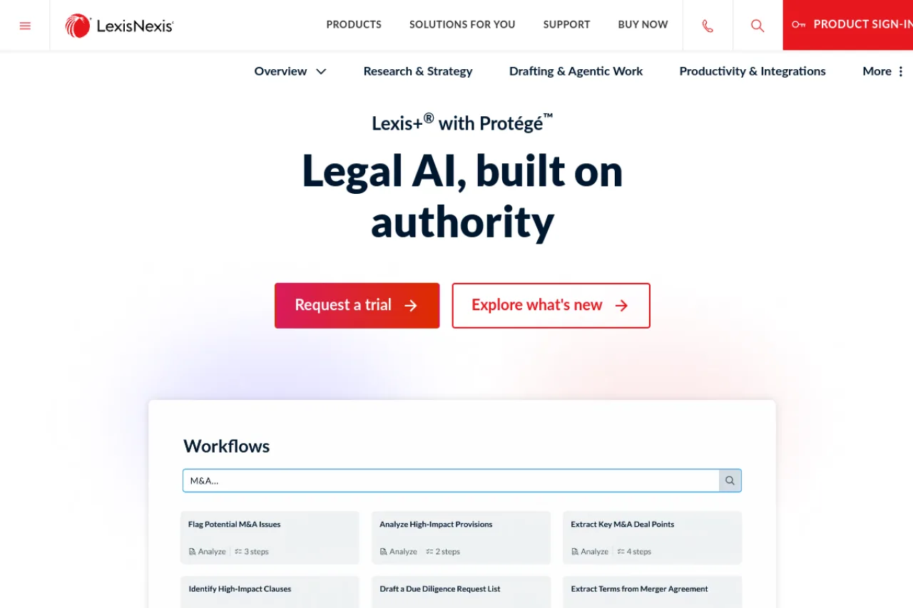Lexis+ AI screenshot