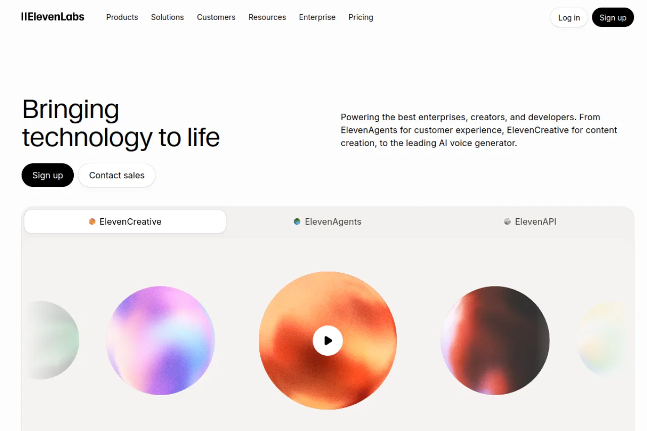 ElevenLabs screenshot